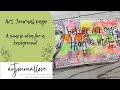 Art Journal Page- A simple idea for a background