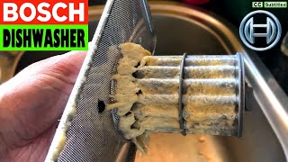 How to clean Filter in Bosch Dishwasher for Maximum Efficiency  Bosch Dishwasher not draining Water