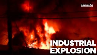 2 employees missing after reports of explosions, large fire at Ohio industrial building