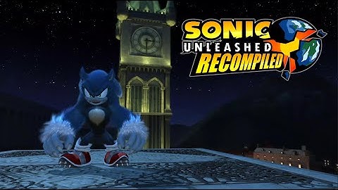 Sonic Unleashed Recompiled 4K - Rooftop Run Night Act 1 2 extended