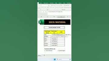 How to Generate Unique Code in an Excel | Easy & Quick | #shorts #excel #education #howto #tutorial