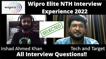 Wipro Elite NTH Interview Experience 2022 | All Interview Questions 🔥🔥