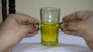 Magnet and Water Experiment | what happens if magnets are kept on 2 sides of a glass| Is this true ?