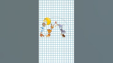 Pacman Eats All Kinds Of Wild Animals - Bears, Elephants, Rhinos, Horses, Lions, Even Dinosaurs.