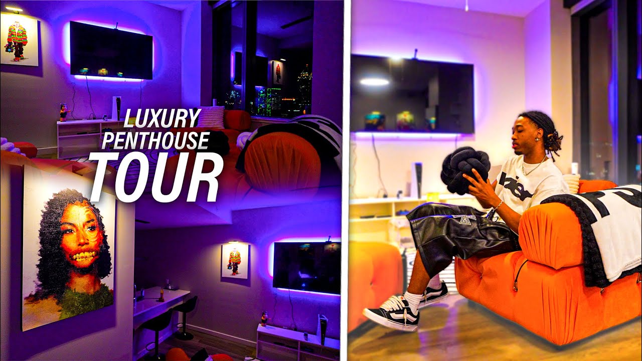 my luxury penthouse tour.. - YouTube