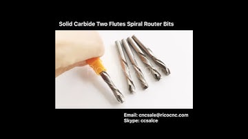 Solid Carbide Two Flutes Spiral Compression Router Bits