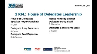 West Virginia House of Delegates Panel from the WV Press Association's 2021 Legislative Lookahead