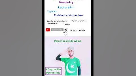 Problems of cosine laws _ affine and euclidean geometry _ in urdu