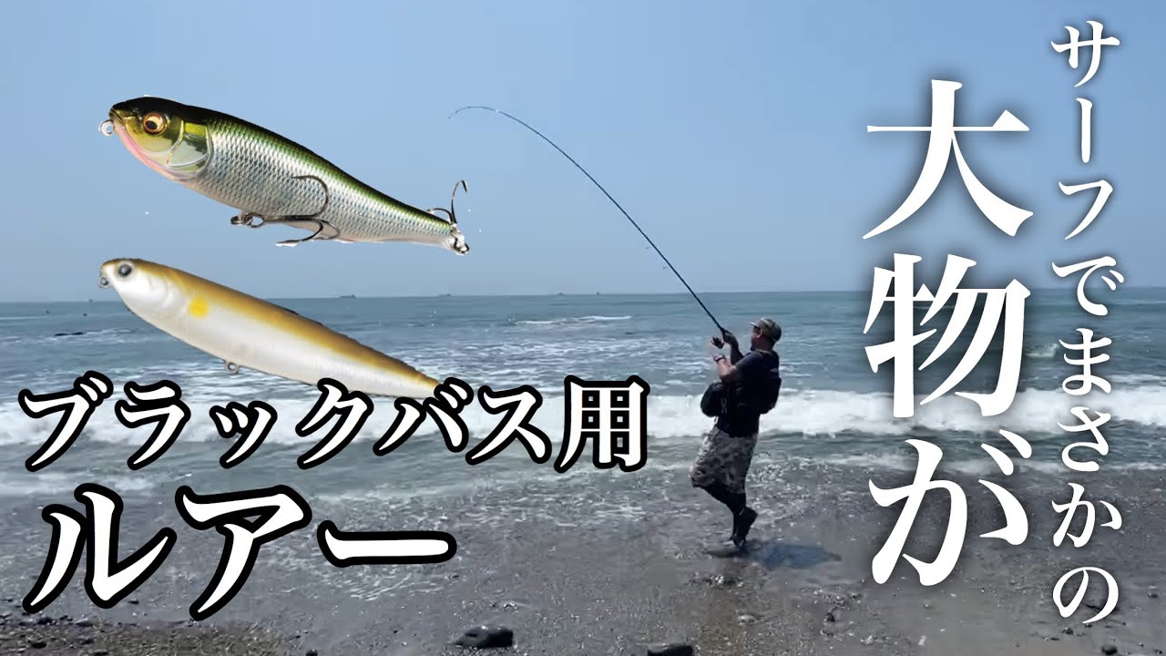 想定外 遠州サーフでブラックバス用のルアーを投げたら Youtube