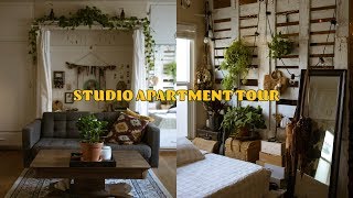 STUDIO APARTMENT TOUR 🏡 (living in 500 sq ft in california)