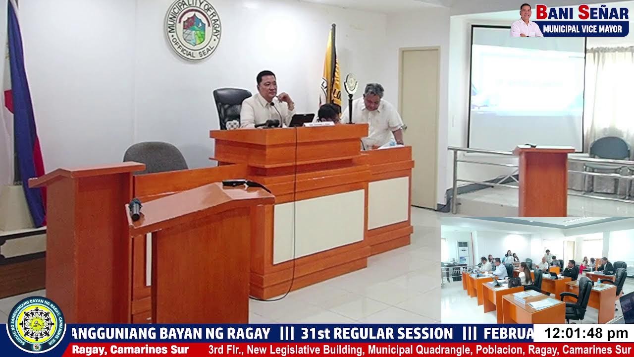 SB RAGAY 31ST REGULAR SESSION LIVESTREAM