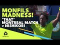 Those match point saves gael monfils vs kei nishikori extended highlights  montreal 2017