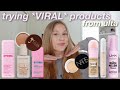 Testing new and viral products  new drugstore new makeup tested