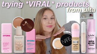TESTING NEW AND VIRAL PRODUCTS | new drugstore, new makeup tested
