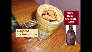 Cappuccino Recipe|Internet Virul Dalgona Cofee without Hand blender|Homemade Chocolate Syrup|