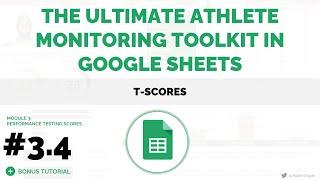 UAMT in Google Sheets #3.4 - T-Scores