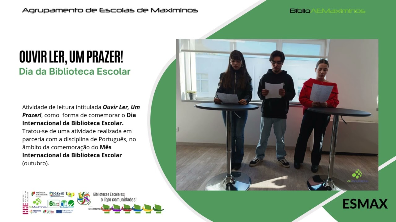 Ouvir Ler, Um prazer! - Dia da BE