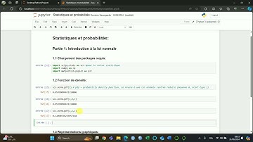 Statistiques et probabilités sur Python - Introduction à la loi normale