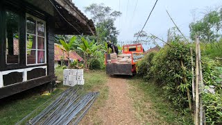 ALHAMDULILLAH ALAT MATRIAL SUDAH DATANG LOKASI TANAH GADIS LUGU DEKAT HUTAN SUDAH MERATA