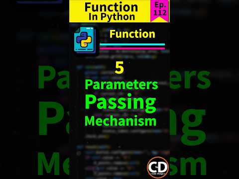 Positional Parameters in Python Function - Python Short Series Ep. 112 #python #coding #programming