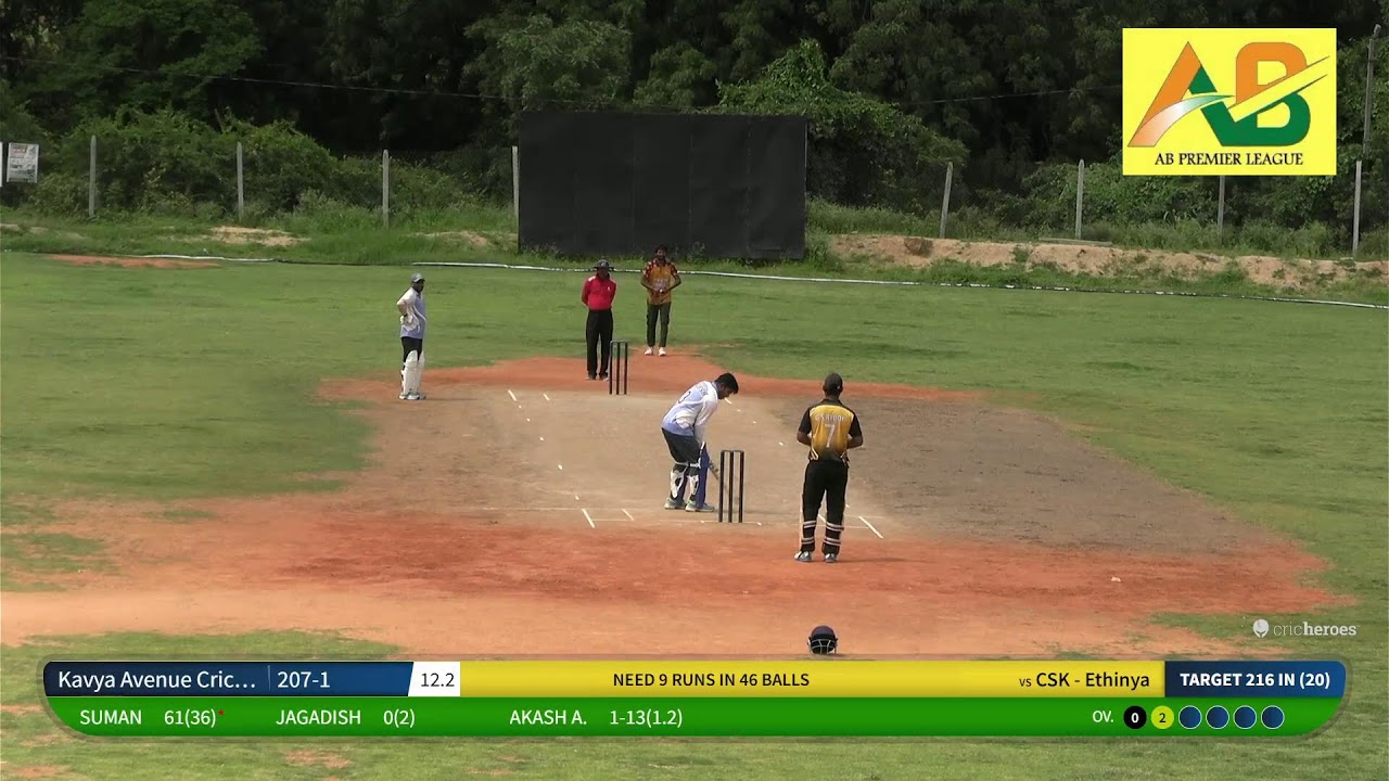 CSL ETHINYA VS KAVYA AVENUE CRICKET CLUB