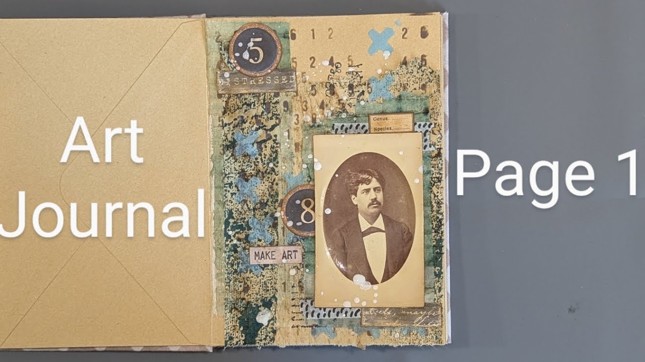 Tutoriel art journal page 