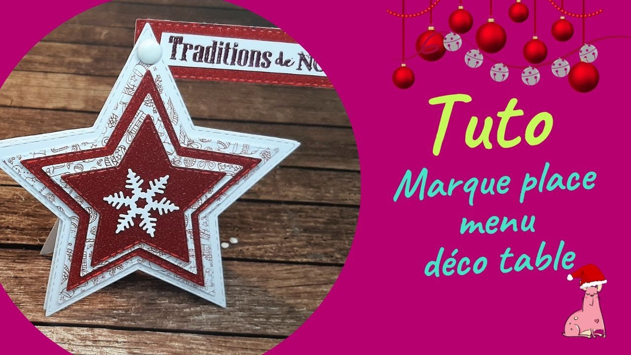 Tuto déco de table facile et rapide  : marque-place, menu et déco de table 🤗