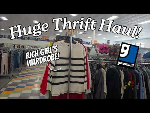 Thrifting the Rich Girl's Closet!!! Goodwill Thrift Haul to Resell Online #thrifting #reselling thumbnail