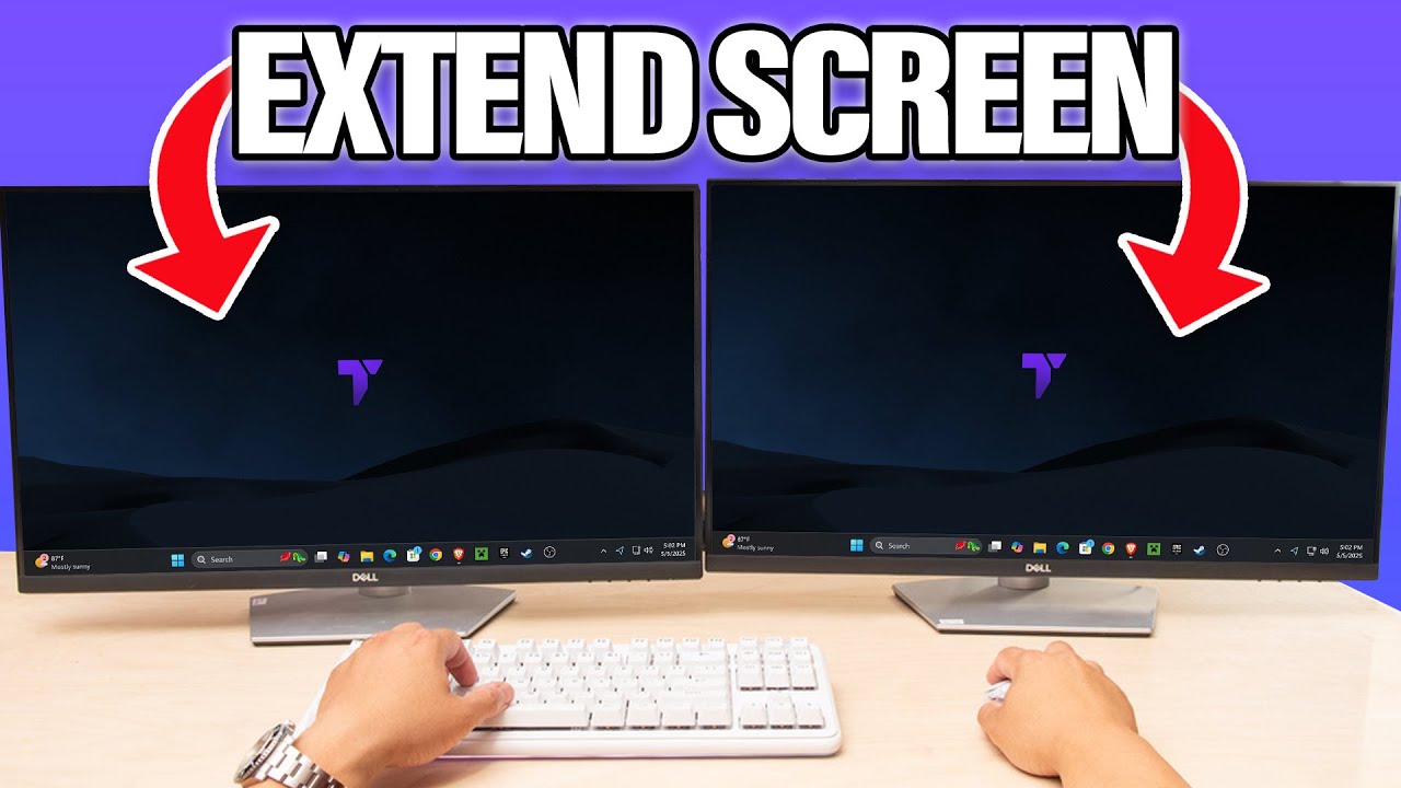 Screen Extend How to Extend Your Screen to a Second Monitor (Windows Display Full ...