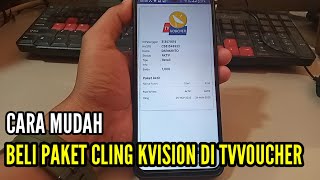 Download Lagu CARA BELI PAKET CLING KVISION DI APLIKASI TV VOUCHER//PROMO PAKET CILNG MP3
