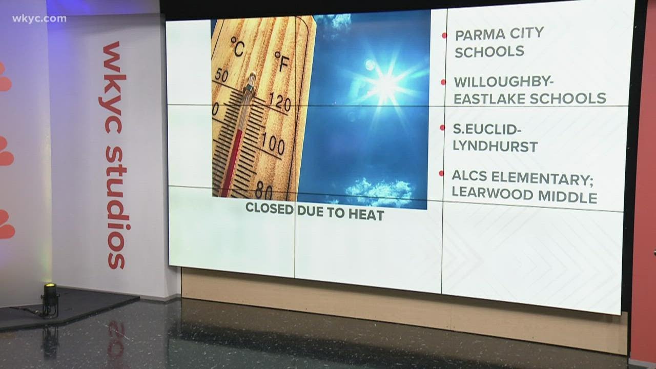 Excessive heat causes school closings across Northeast Ohio for Tuesday