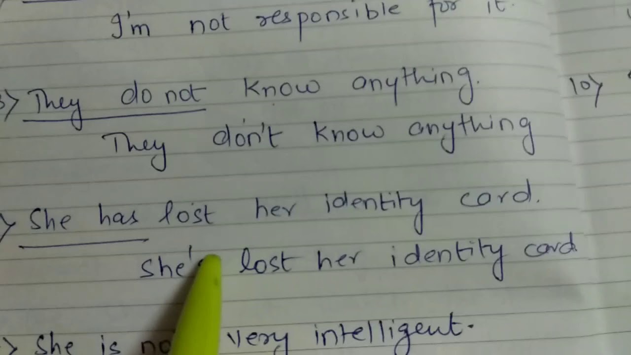 Sentence In Informal Style With Short Form YouTube