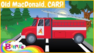 Old MacDonald had a Car Park | Fire Truck + Police Car + Trains! Song for Kids