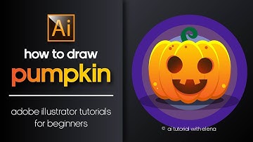 HOW TO DRAW A PUMPKIN? HALLOWEEN. ADOBE ILLUSTRATOR TUTORIAL.