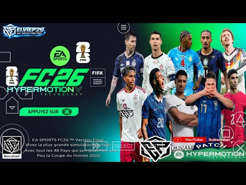 EA FC 2026 PSP ISO Download Android Offline | FIFA 2026 Kits & Transfers (4K Camera & HD Graphics)