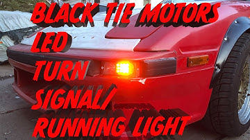 Black Tie Motors LED Turn Signal & Running Light Install and Operation SA22C FB RX7