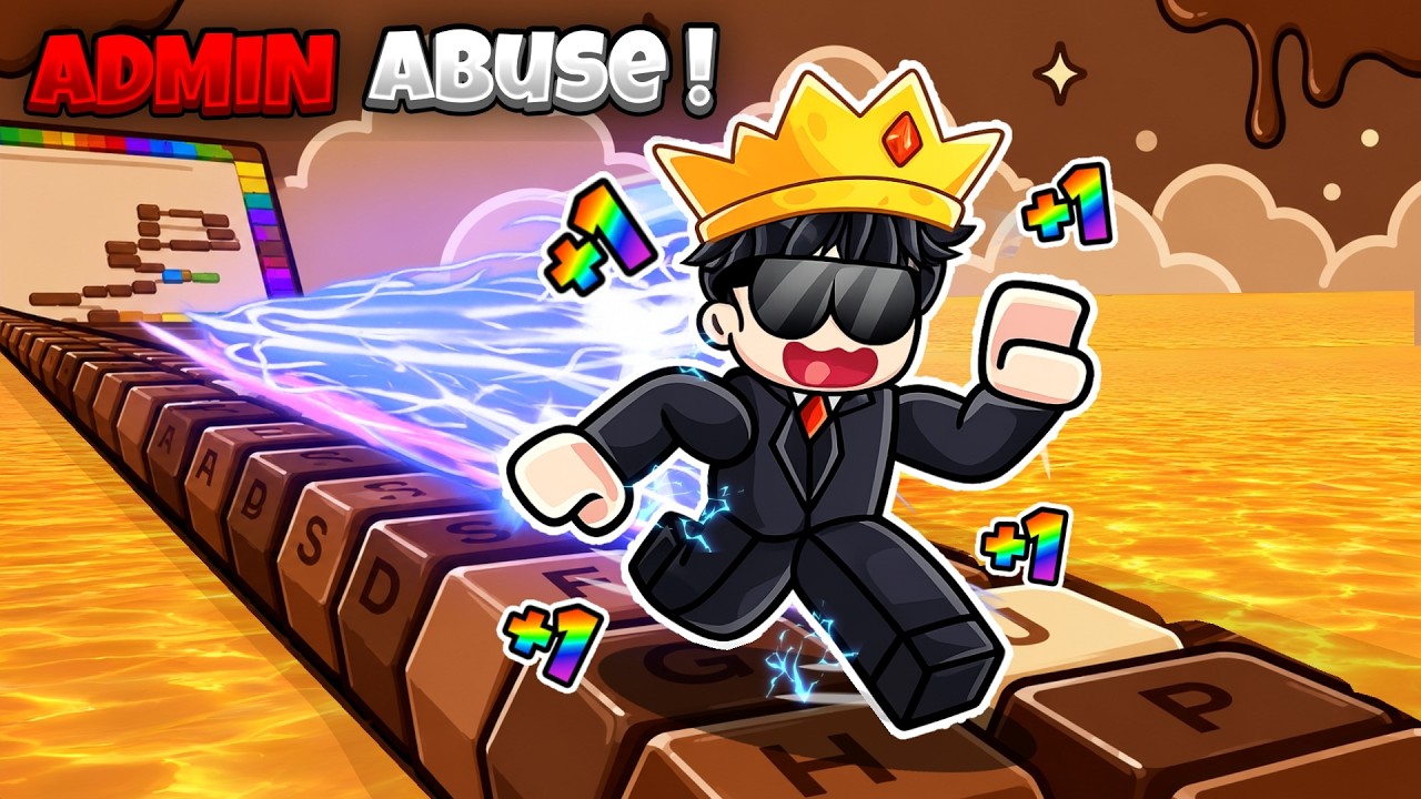 I Played SPEED KEYBOARD ESCAPE during ADMIN ABUSE in Roblox