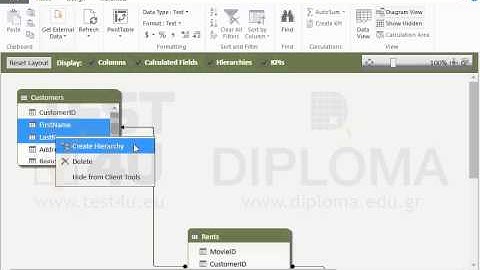 In the table Customers, of the data model, create a hierarchy named Fullname, which will contain...