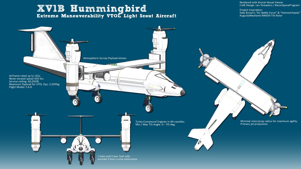 TiltRotor Aerobatics in Kerbal Space Program YouTube