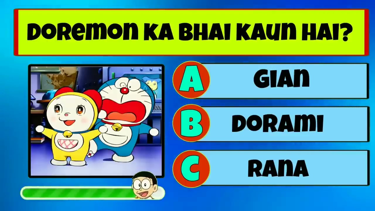 Doraemon fan quiz game 