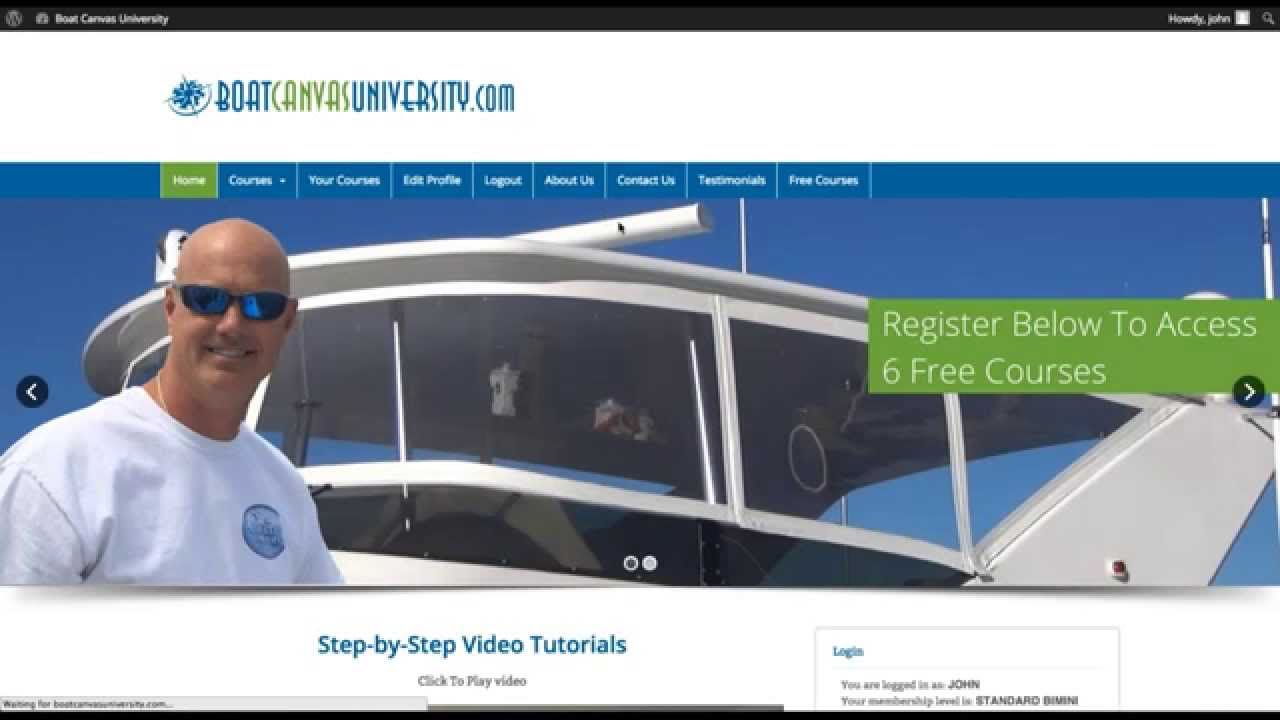 How To Make Boat Canvas site Review YouTube