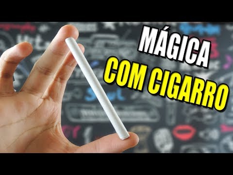 Vídeo: Como Fazer O Truque Com Um Cigarro