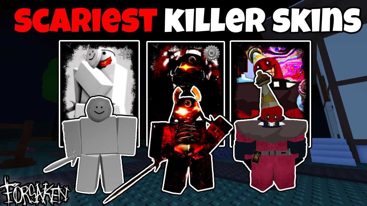 Playing with the scariest Killer skins in Forsaken | Forsaken - Roblox ...