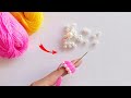 Super Easy Flower Making Idea with Woolen - Amazing Hand Embroidery Flower Design Trick -Sewing Hack