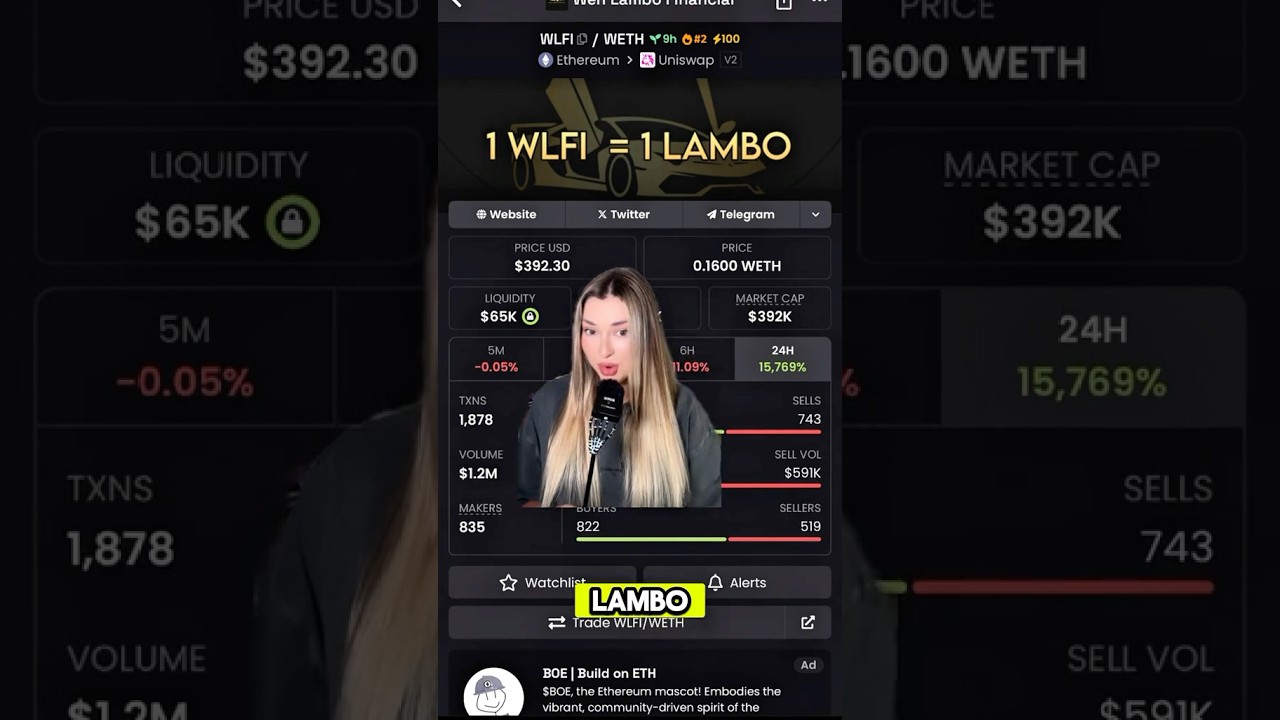 $WLFI IS GOING TO X100 YOUR INVESTMENT!!             