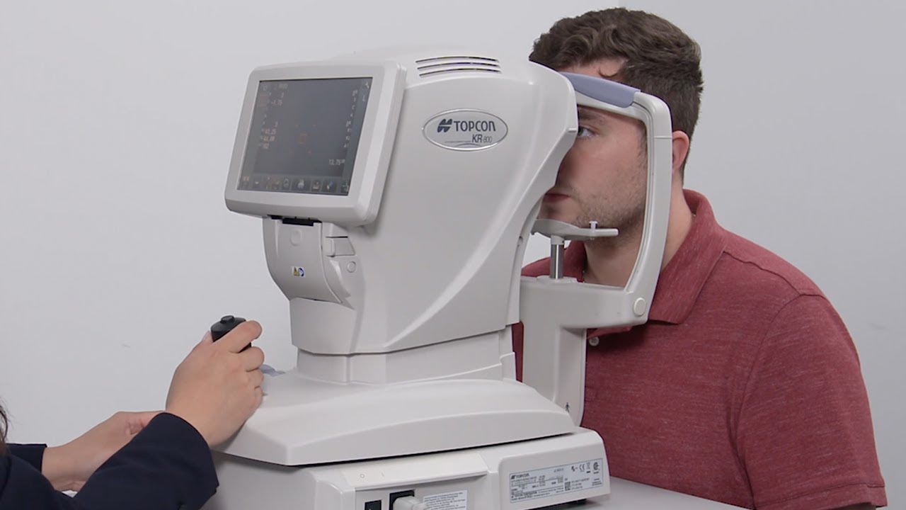 Topcon KR-800 Auto Kerato-Refractometer - YouTube