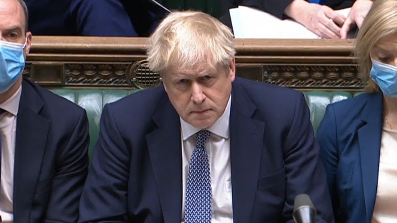 Boris Johnson addresses parliament for the first time since receiving fine