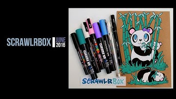 Scrawlrbox June 2016: unboxing, product testing, and speed drawing