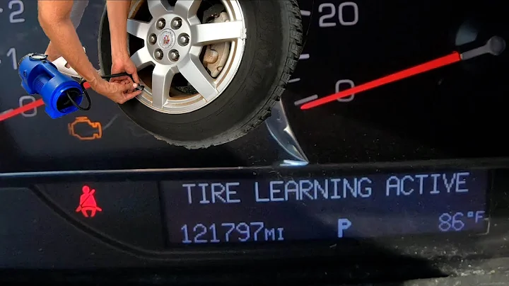 Reprogram Tire Pressure Monitoring System, 2009 Cadillac SRX, TPMS Relearning, Tire Learning Active