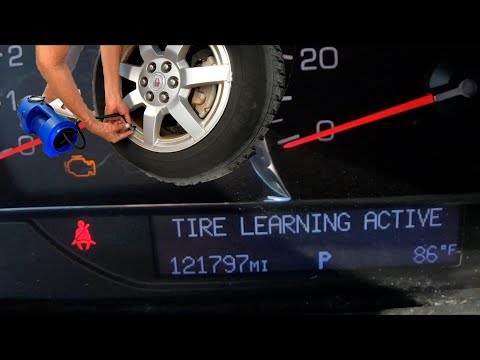 Reprogram Tire Pressure Monitoring System, 2009 Cadillac SRX, TPMS Relearning, Tire Learning Active